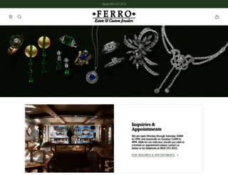ferrojewelers.com screenshot