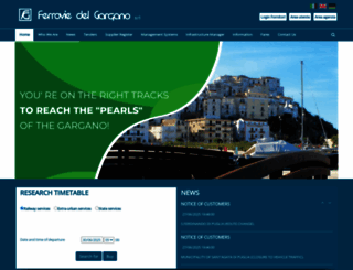 ferroviedelgargano.com screenshot