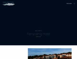 ferrycarrighotel.ie screenshot
