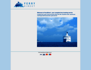 ferrydirect.com screenshot