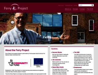 ferryproject.org.uk screenshot