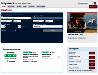 ferrysavers.co.uk screenshot