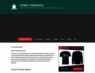 ferrytorontoisland.com screenshot