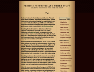 fessicsfavorites.wordpress.com screenshot