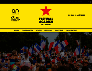 festivalacadien.ca screenshot