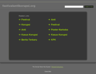 festivalantikorupsi.org screenshot