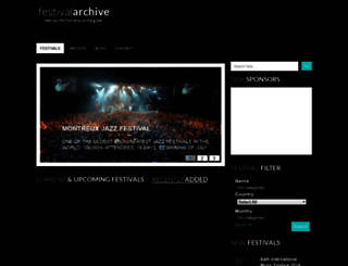 festivalarchive.com screenshot