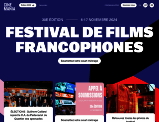 festivalcinemania.com screenshot