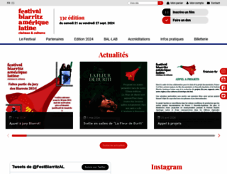 festivaldebiarritz.com screenshot