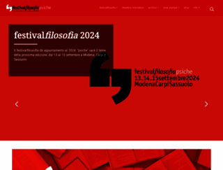 festivalfilosofia.it screenshot