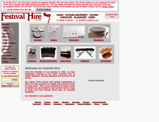 festivalhire.co.uk screenshot