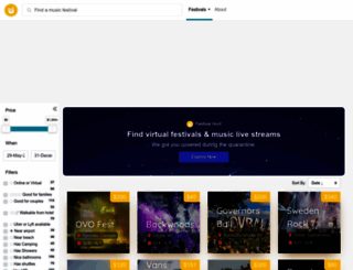festivalhunt.com screenshot