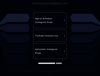 festivalnacionaldelglobo.com screenshot