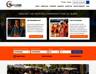 festivalnet.com screenshot