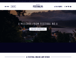 festivalnumber6.com screenshot