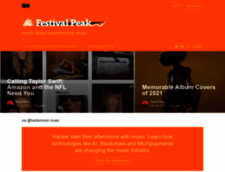 festivalpeak.com screenshot