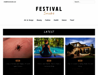 festivalsnobs.com screenshot