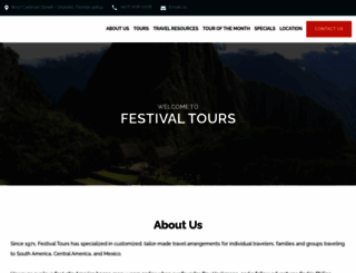 festivaltours.com screenshot