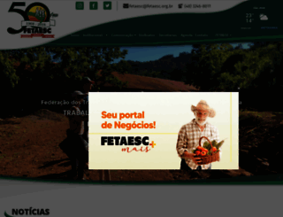 fetaesc.org.br screenshot