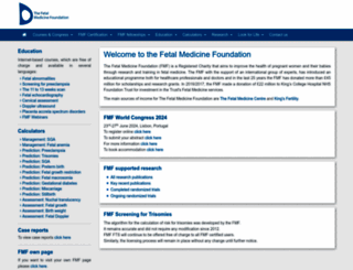 fetalmedicine.org screenshot