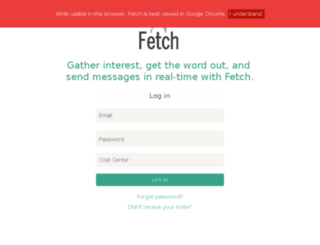 fetch.uservoice.com screenshot