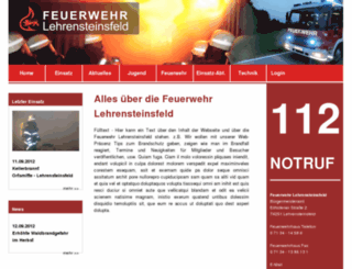feuerwehr-lehrensteinsfeld.de screenshot