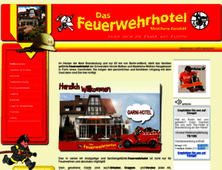 feuerwehrhotel.de screenshot