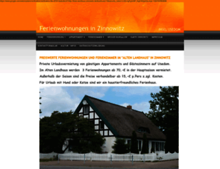 fewo-landhaus-zinnowitz.de screenshot