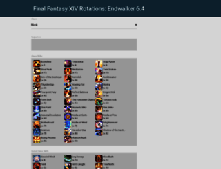 ffxivrotations.com screenshot