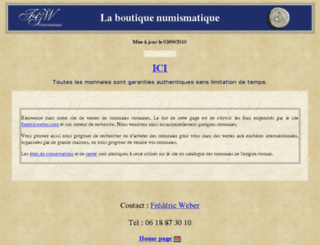 fgw-numismatique.com screenshot