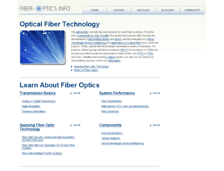 fiber-optics.info screenshot