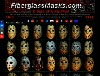 fiberglassmasks.com screenshot