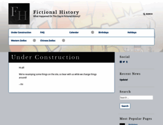 fictional-history.com screenshot