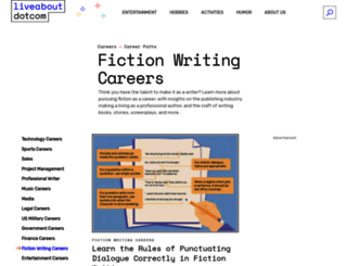fictionwriting.about.com screenshot