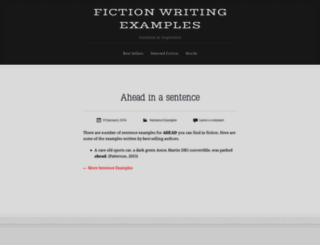 fictionwritingexamples.wordpress.com screenshot