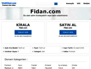 fidan.com screenshot