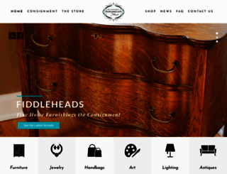 fiddleheadsconsign.com screenshot