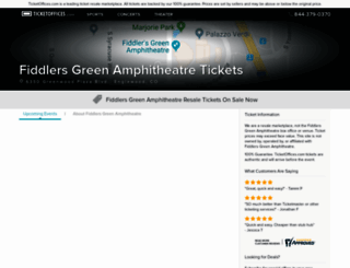 fiddlersgreenamphitheatre.ticketoffices.com screenshot