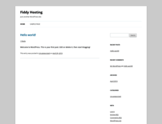 fiddyhosting.com screenshot