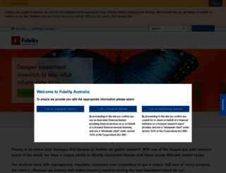 fidelity.com.au screenshot