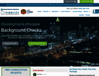fidelitybackgroundchecks.com screenshot