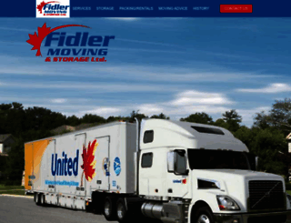 fidlermoving.com screenshot