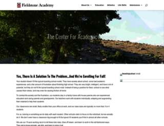 fieldstoneacademy.org screenshot