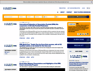 fifa.africa-newsroom.com screenshot