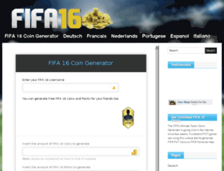 fifa15coin-generator.pw screenshot