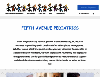 fifthavenuepediatrics.com screenshot