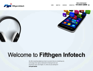 fifthgeninfotech.com screenshot