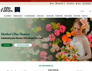 fiftyflowers.com screenshot