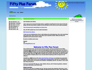 fiftyplusforum.co.uk screenshot