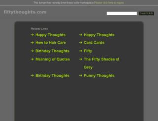 fiftythoughts.com screenshot